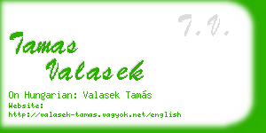 tamas valasek business card